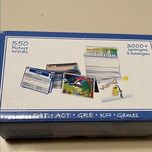 Educational visual vocabulary Word Card Game - 550 picture words, 3000 synonyms